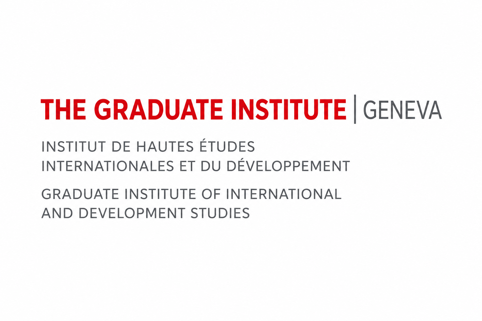 The Graduate Institute Geneva